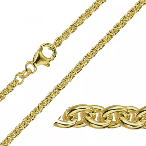 kort BNH Anker runda halsband i 14 karat guld 38 cm x 2,0 mm