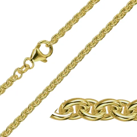 BNH Anker runda halsband i 14 karat guld 45 cm x 2,0 mm