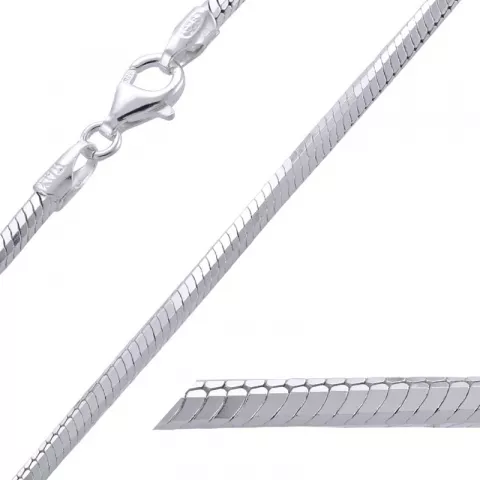 BNH slangearmband i silver 18,5 cm x 3,2 mm