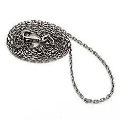 ankerhalskedja i svart rhodinerat silver 45 cm x 1,4 mm