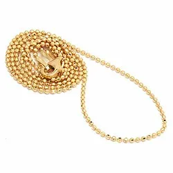 lång kulhalskedja i förgyllt silver 80 cm x 1,1 mm