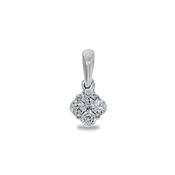 diamantberlocker i 14  carat vitguld 0,15 ct