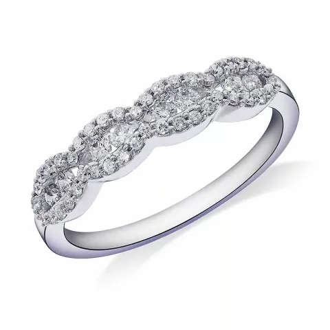 vitguldsring i 14 karat vitguld 0,43 ct