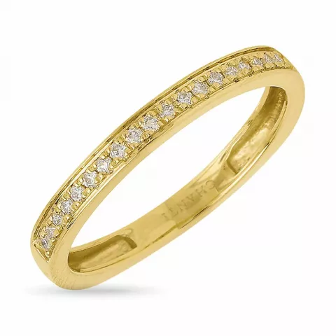 diamant ring i 14  karat guld 0,13 ct