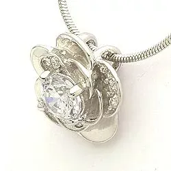 Blommaberlock i silver