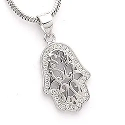 fatimas hand hängen i silver
