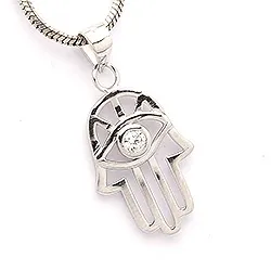 Hamsas hand hängen i silver