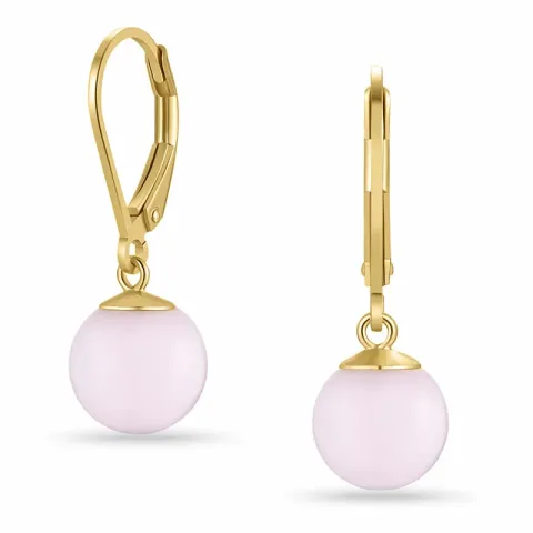 örhängen i förgyllt silver - Loom Stones