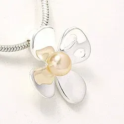 Blommaberlock i silver