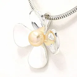 Blommaberlock i silver