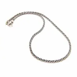 Halsband i oxiderat sterlingsilver 45 cm x 2,03 mm