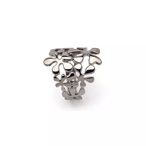 Fingerringar: ring i svart rhodinerat silver