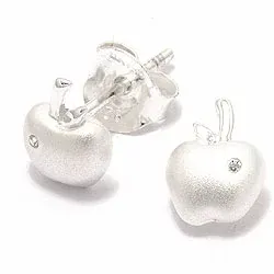 äpple örhängestift i silver