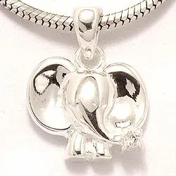 Elefant hängen i silver