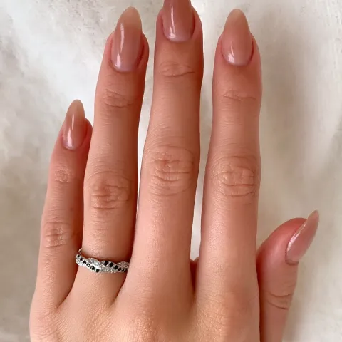 zirkon ring i silver