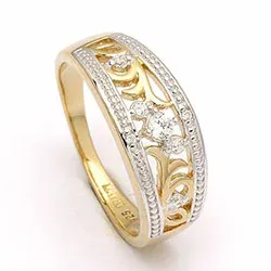 ring i förgyllt silver