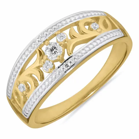 ring i förgyllt silver