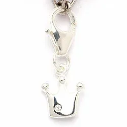 Krona charms till armband i silver
