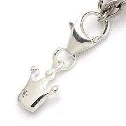 Krona charms till armband i silver