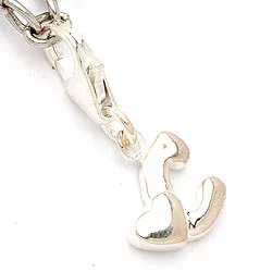 Bokstav c charm i silver