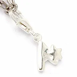 Bokstav a charm i silver