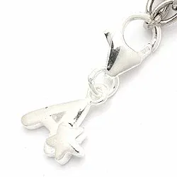 Bokstav a charm i silver