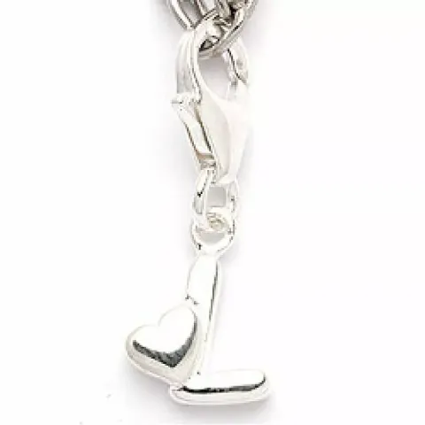 Bokstav l i silver bokstaven Lhjärta