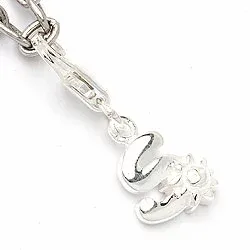 bokstav s charm i silver
