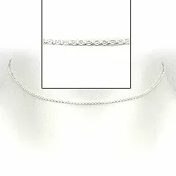Halsband i silver 34 cm x 1,2 mm