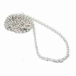 Enkel kort halsband i silver 36 cm x 1,2 mm