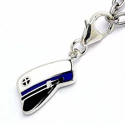 Studentmössa charm i silver
