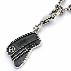 Studentmössa charm i oxiderat sterlingsilver