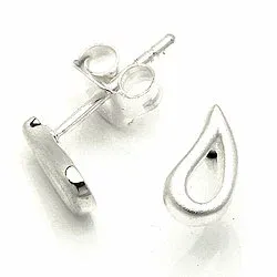 Droppe örhängestift i silver
