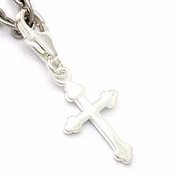 kors charms hängen i silver