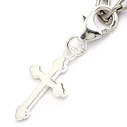 kors charms hängen i silver