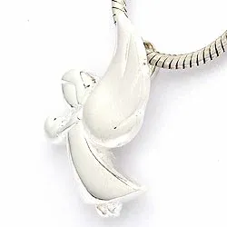 äkta ängel hängen i silver