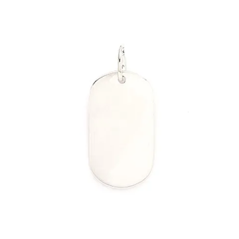 dogtag hängen i silver