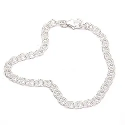 äkta armband i silver x 3,8 mm