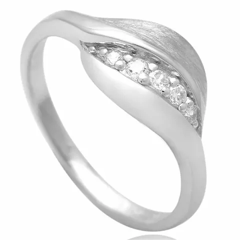 zirkon ring i silver