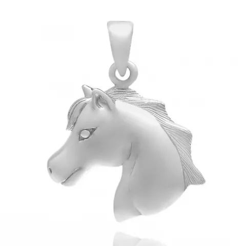 Blank hästar hängen i silver