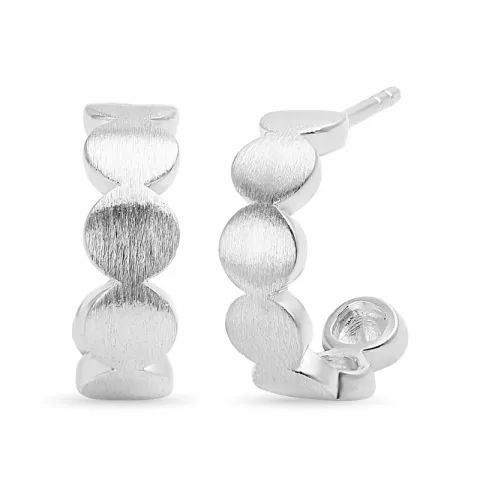 14 mm halvcreol i silver