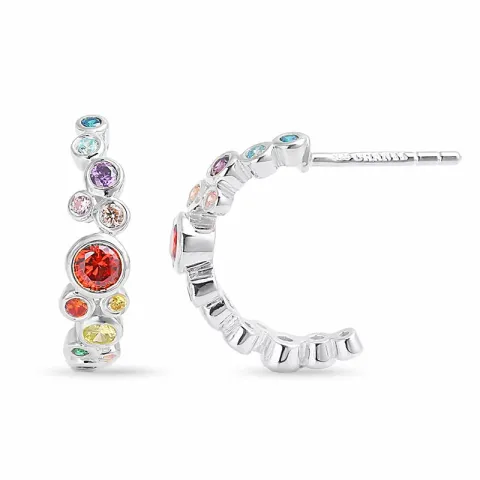 multifärgade halvcreol i silver - Bubbly Twist