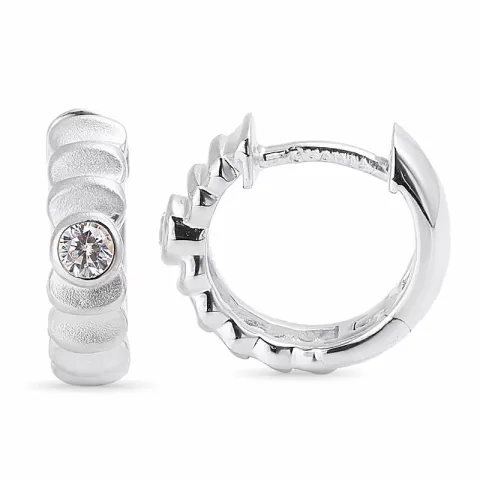 12 mm zirkon creol i silver