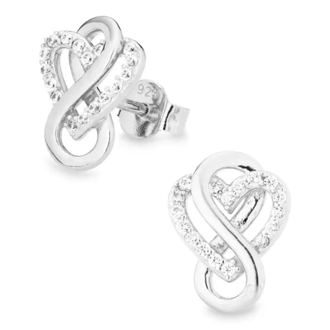infinity zirkon örhängen i silver