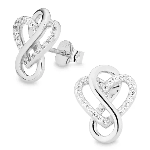infinity zirkon örhängen i silver