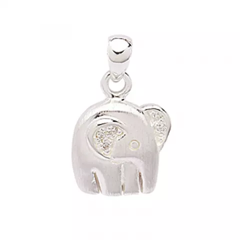 Elefant hängen i silver