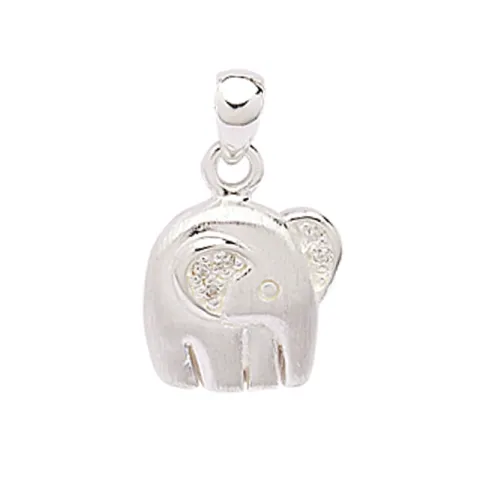 Elefant hängen i silver