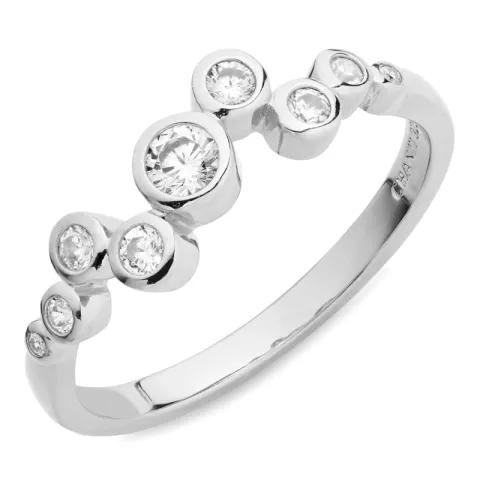 zirkon ring i silver - Bubbly Sparkle