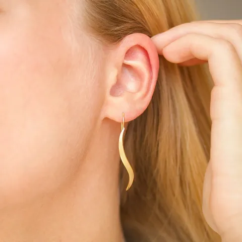 örhängen i förgyllt silver