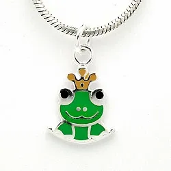 Groda hängen i silver